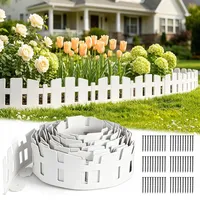 10M Flexible Rasenkante Kunststoff Mit 60 Erdanker,Beetumrandung(H:11.8cm)