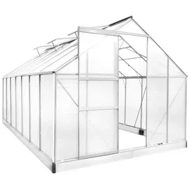 Brast Gewächshaus Alu Silber HKP 6 mm 10,75 m2
