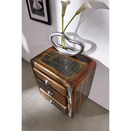 MASSIVMOEBEL24.DE Altholz Rollcontainer 55x38x70 mehrfarbig