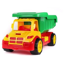 LEAN Toys Spielzeug-Auto Spielzeugauto LKW Kipper Baustelle Fahrzeug Spielzeug Behälter bunt