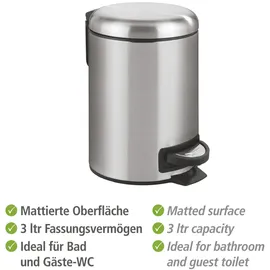 Wenko Leman Easy Close 3l Edelstahl