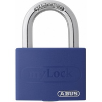 ABUS ABVS50005 Vorhängeschloss 43mm Blau Schlüsselschloss