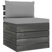 VidaXL Garten-Sofagarnitur 2-tlg. grau 3061660