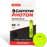 Gamma Unisex-Erwachsene Photon Pickleball für den Innenbereich Ball, gelb, 6 Pack