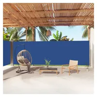 VidaXL Seitenmarkise Ausziehbar Blau 200x1000 cm