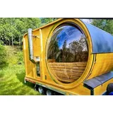 Mobilesauna Gartensauna mit Anhänger  2,7 t. Mobil  Sauna inkl.Saunaofen