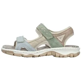 Rieker Riemchensandale Damen Mint/Mehrfarbig 36