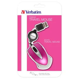 Verbatim Go Mini Optical Travel Mouse hot pink
