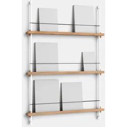 Magazin Regal – MS.115.1 - Eiche natur | weiß