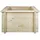 TIMBELA Hochbeet 58 x 58 x 35 cm Beige