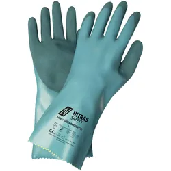 AS Arbeitsschutz Nitras GREEN BARRIER CUT 3456 | 12 Paar Schutzhandschuhe | Gr. 8