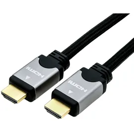 Roline HDMI-Kabel High Speed ST-ST 3 m Schwarz/Silber