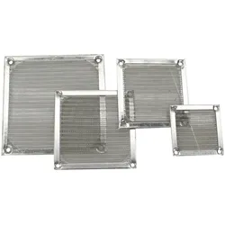 InLine® Lüftergitter, Aluminium Filter, 60x60mm Kabel