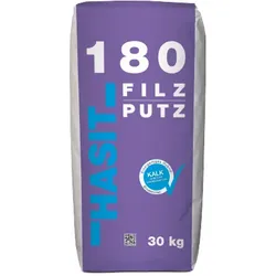 Hasit 180 Filzputz i. S. a 30 kg, Einlagiger Putz mit Hybrid-Bindemittel für den Innenbereich