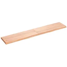 vidaXL Waschtischplatte Hellbraun 160x30x4 cm Massivholz Behandelt