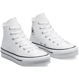 Converse Chuck Taylor All Star Eva Lift Leather Foundation Hi in Weiss,