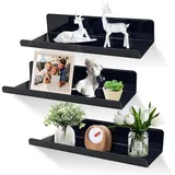 luxuskollektion Wandregal 30 x 10 x 6 cm Schwarz