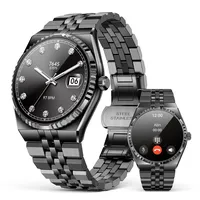 2026 Smartwatch Herren Rund, 1,32" AMOLED-Display, 160+ Sportmodi Fitnessuhr mit Herzfrequenz-/Blutsauerstoff-/Blutdruck-/Schlafmonitor, IP68 wasserdicht, kompatibel– für Damen und Herren (Schwarz)