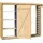 Weka Kaminholzregal WEKA "optionale Erweiterung für Gartenhaus Killarney", anthrazit, eiche hell, B:299cm H:211cm T:50cm, Holz, Kaminholzlager, Kaminholzregal, verschiedene Farben und Größen