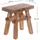 DESIGN DELIGHTS Hocker Holz 45 x 43 x 27 cm Beige