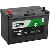 Autobatterie WINTER 12V 95Ah + Plus Pol Links Asia Starterbatterie ersetzt 100Ah