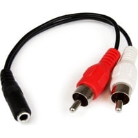 Startech StarTech.com 15cm Audio Kabel 3,5mm Klinke auf 2x