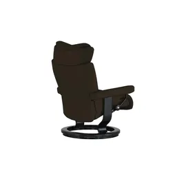 Stressless Relaxsessel Leder 77 x 108 x 76 cm Braun mit Hocker