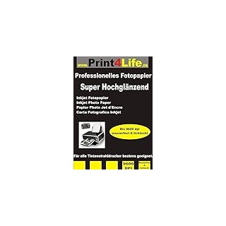 150 Blatt 13x18 SUPER Hochglänzendes Einseitiges Fotopapier 180g /m2 – sofort trocknend - Professionelles hochauflösendes InkJet - Fotopapier für hochwertige Ausdrucke mit exakter Randschärfe und hohe Farbwiedergabe