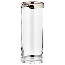 Edzard Karaffe Anis, mundgeblasenes Kristallglas mit Platinrand, Höhe 21 cm, Durchmesser 9 cm, Füllmenge 0,75 Liter