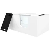 AcquaVapore Badewanne Seniorenwanne mit Tür S15-R-ALL 85x160cm, (1-tlg), mit Ablaufgarnitur weiß