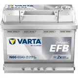 Varta Blue Dynamic EFB 12V 60Ah 640A Autobatterie Speed Max 600A Starterbatterie Start&Stop AFB L2