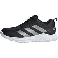adidas Damen Court Team Bounce 2.0 Sneaker, Core Black Silver Cloud White, 43 1/3 EU