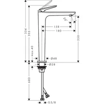 Hansgrohe Citterio C Einhandmischer Chrom