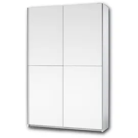 SchlafKONTOR Fast Kleiderschrank Holzwerkstoff Dekorfolie 2 Türen 125x195x38 cm