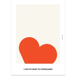 Love Poster 50 x 70 cm rot