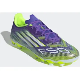 adidas F50 League MG Erwachsene Purple Rush/FTWR White/Lucid Lemon 45 1/3