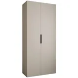 abiks möbel Drehtürenschrank COMO 110 x 245,5 x 40 cm Schwarz