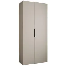 abiks möbel Drehtürenschrank COMO 110 x 245,5 x 40 cm Schwarz