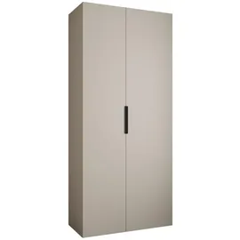 abiks möbel Drehtürenschrank COMO 110 x 245,5 x 40 cm Schwarz