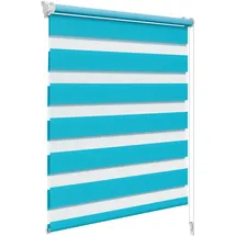 Woltu Doppelrollo 80 x 150 cm blau/türkis
