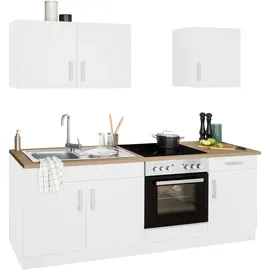 kochstation Küchenzeile KS-Gera 210 cm weiß