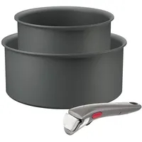 Tefal - 3-teiliges Kochgeschirr-Set INGENIO HALO - Schwarz