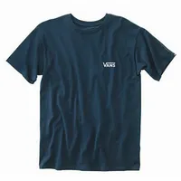 Vans Left Chest Logo Kurzarm-t-shirt - Navy / White