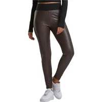 URBAN CLASSICS Damen-Leggings aus Kunstleder mit hoher Taille