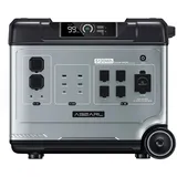 OUKITEL Stromerzeuger ABEARL P5000 2200 W, 5120 Wh LiFePO4-Akku, Tragbares Kraftwerk, 2200W Leistung, nahtlose 2000W UPS, 15 Ausgänge grau