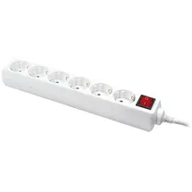 Logilink Steckdosenleiste 6-fach 1,50 m Weiß 1 St.