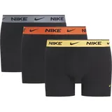 Nike Boxer Shorts, 3er Pack - schwarz/gelb/orange/grau