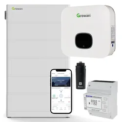 Growatt MIN 2500-XH 0% MwSt §12 III UstG 2,5kW Hybrid Wechselrichter mit 12.8kWh...