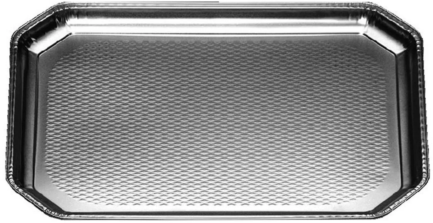 Alu-Catering-Platten Aluminium-Partyplatten Servierplatten 37.5 x 28 cm,  5 Stk.