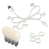 satisfire LED-Lichterkette spritzwassergeschützt 30 m Weiß